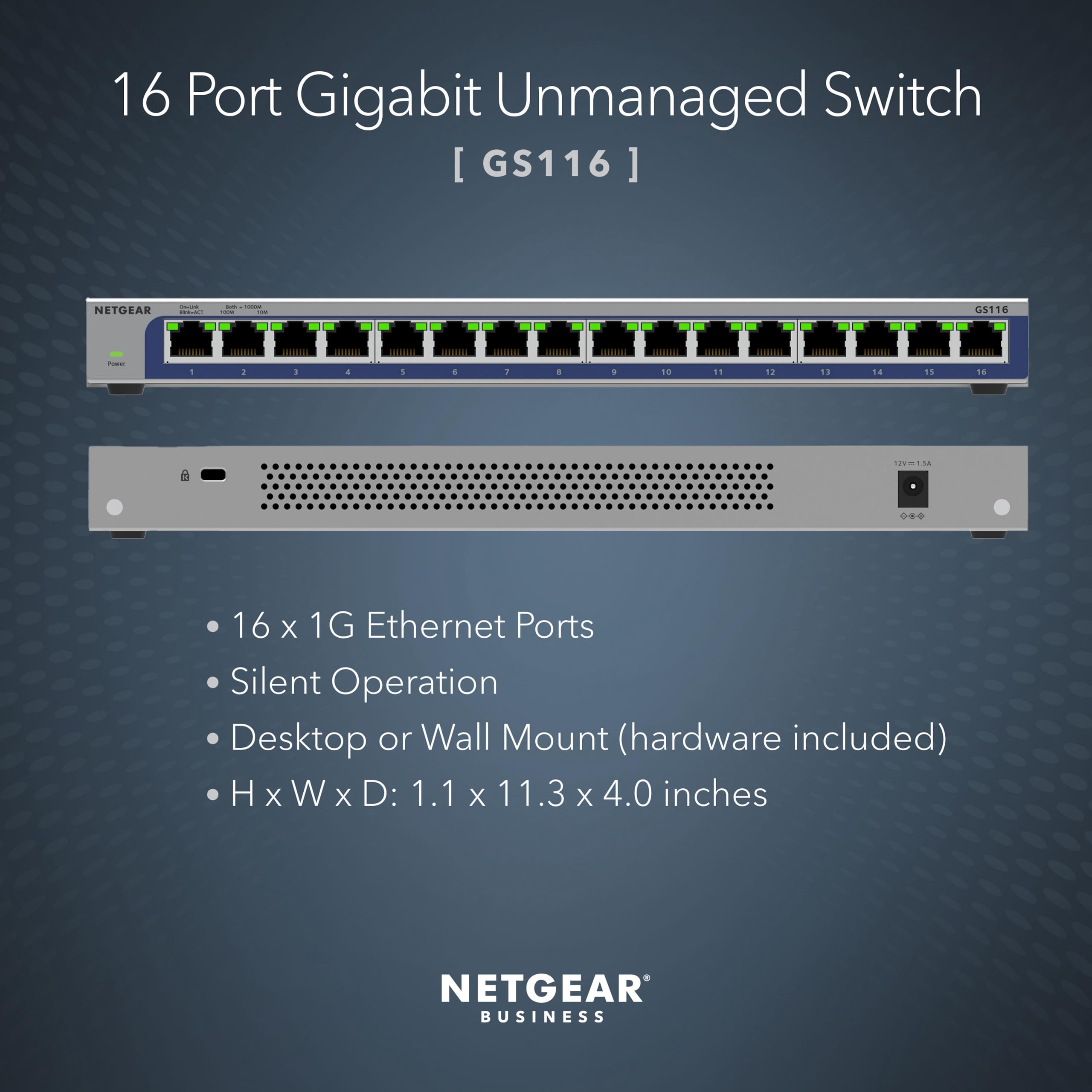 Amazon.com: NETGEAR 16-Port Gigabit Ethernet Unmanaged Switch