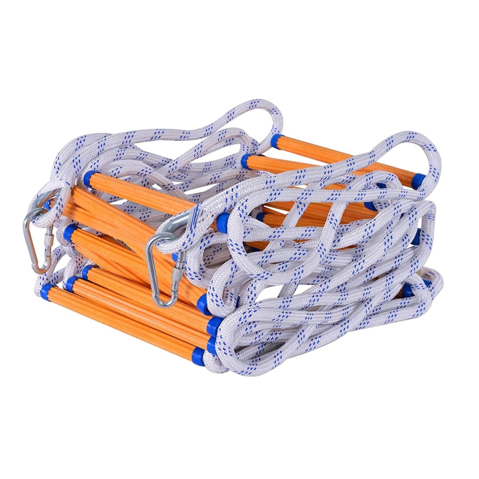 Outdoor Emergency Escape Rope Ladder Homes Treehouses Playgrounds(10FT/3M)