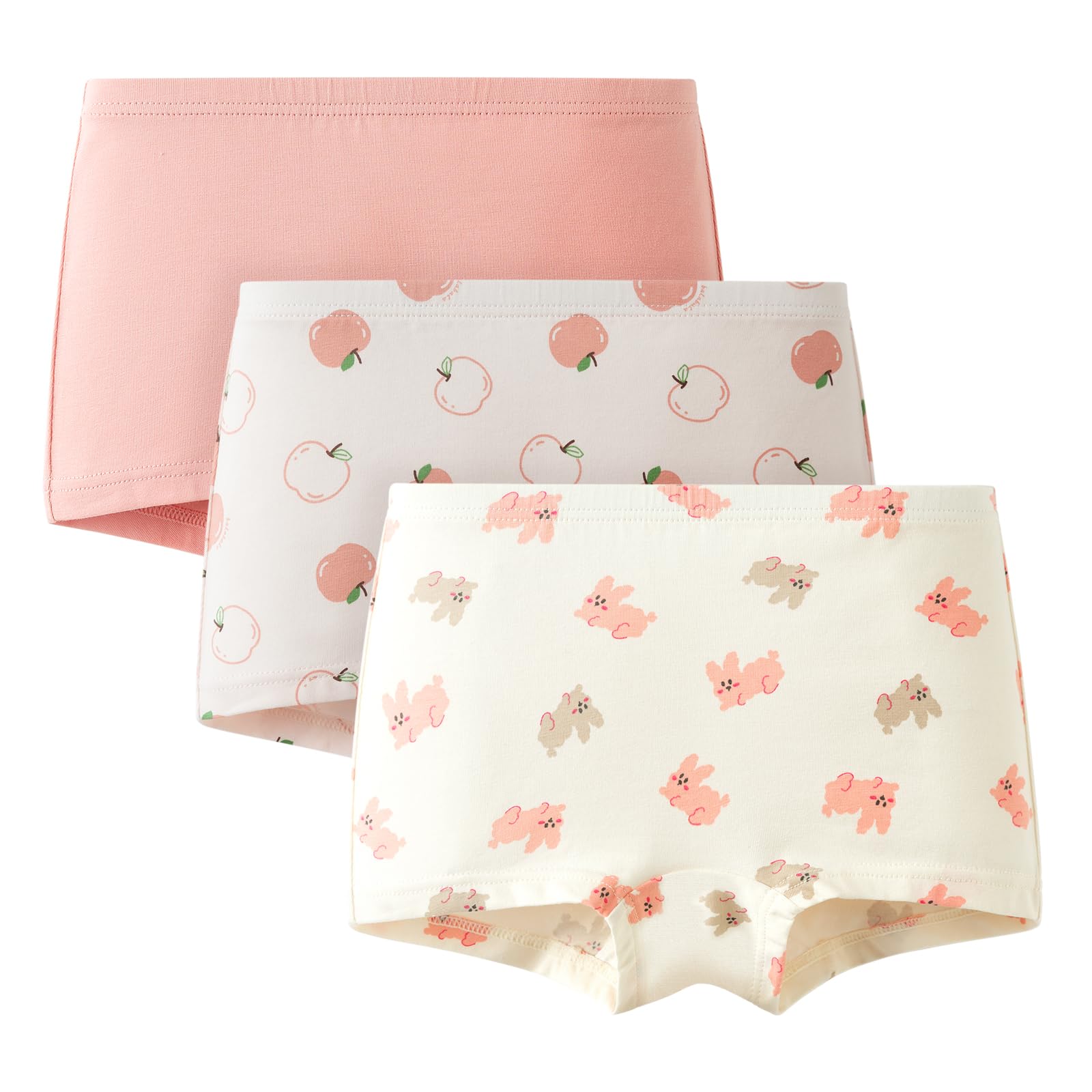 Balabala Girls Underwear Cotton Toddler Girls Panties Cute Comfortable Little Girl Underwear Pack Soft Breathable Boyshorts