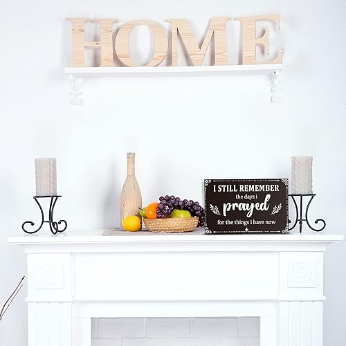 Miniatura 3 de I Still Remember The Days I Prayed Home - Decoración de pared para el hogar, centros de mesa de madera, letrero de caja, decoración de granja,