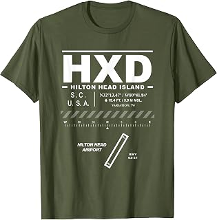 Hilton Head Airport South Carolina HXD T-Shirt