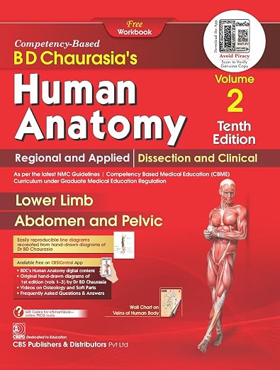 B.D. Chaurasia's Human Anatomy cover