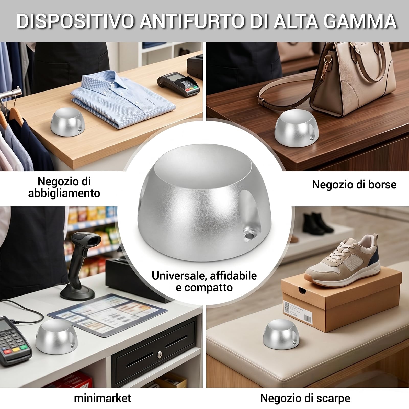 Magnete Antifurto con Gancio, 20000GS Disattivatore di Sicurezza per Rimuovere Antifurto sui Vestiti, Detergitore Magnetico, Potente per Etichette Negozi e Rimozione Etichette Antifurto