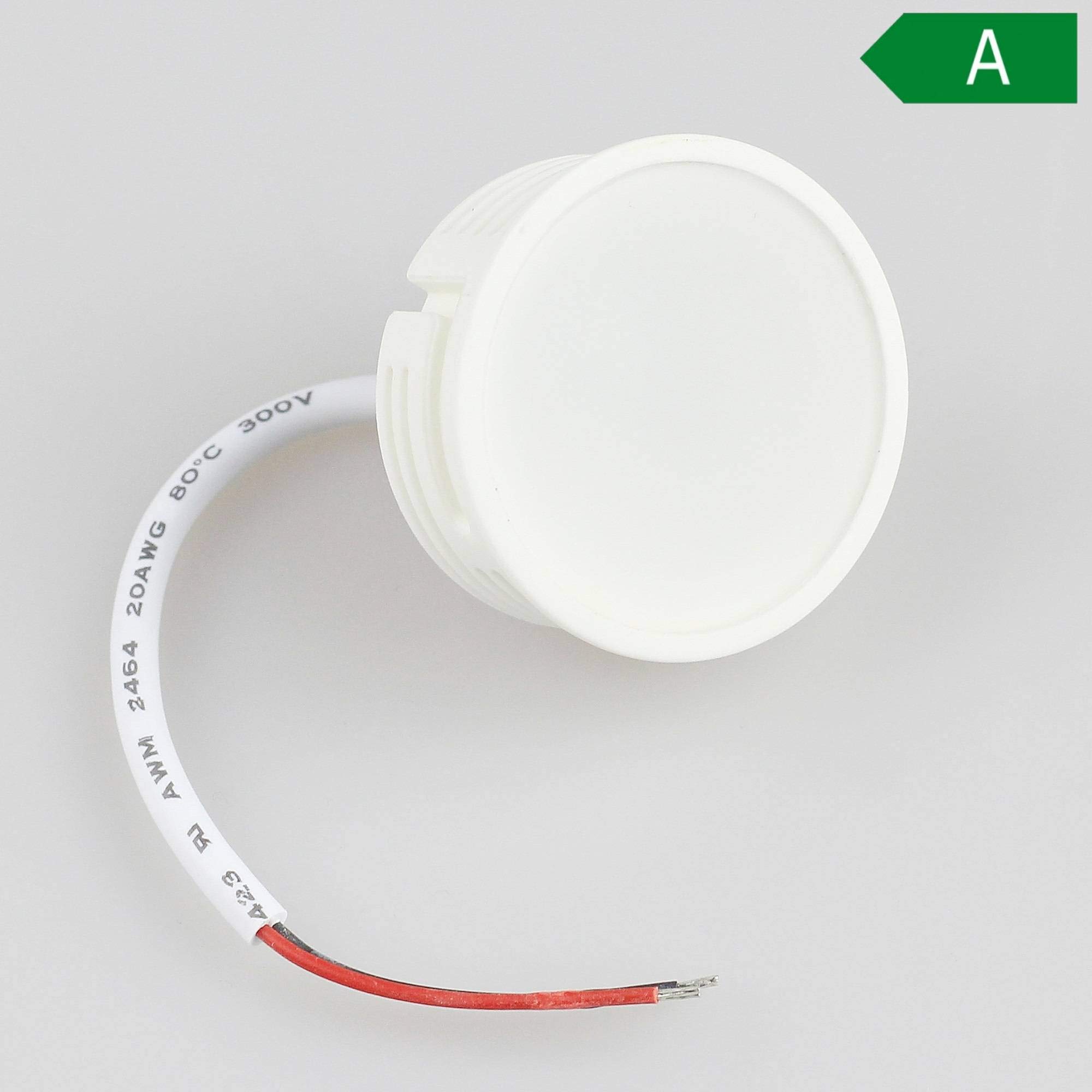 10x LED Einbaustrahler Set Glas rund - transparent 5 Watt warmweiß 230V - Einbau-Spot dimmbar schwenkbar flach als Deckenleuchte Decken-Strahler - Einbauleuchte 75-80mm Bohrloch