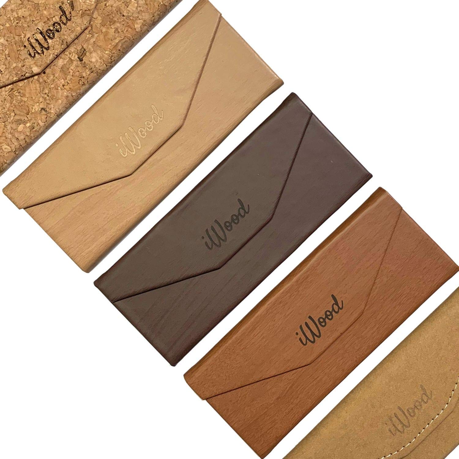 iWood Sonnenbrille aus Holz/Echtholz/Echtholzbrille/Holzbrille - Modell 06 Walnuss - für Damen und Herren - UV400 mit Polarisationsfilter (polarisiert) - Brillenmanufaktur aus Deutschland