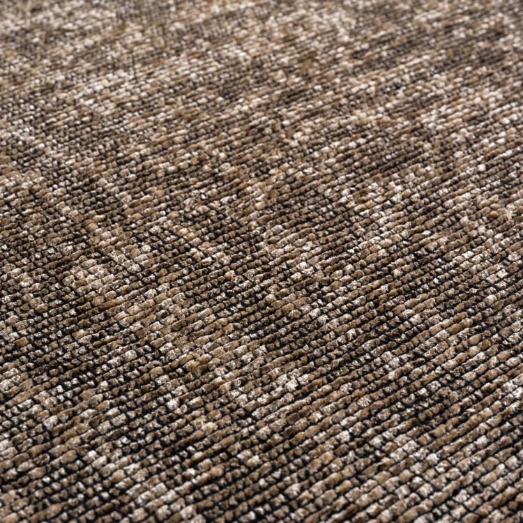 Tapis d’intérieur, Motif marbré, Couleur Beige, matière Chenille de Coton, Style scandinave - Dimension : 200x290 cm - Couleur : Beige