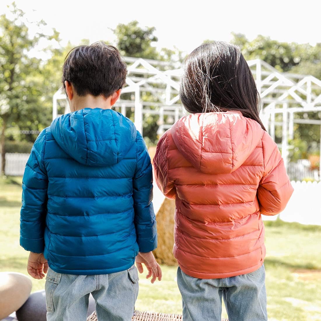Happy Cherry Baby Boys Girls Hooded Coat Winter Lightweight Down Jacket Packable Cotton Coat: Clothing, Shoes & Jewelry
