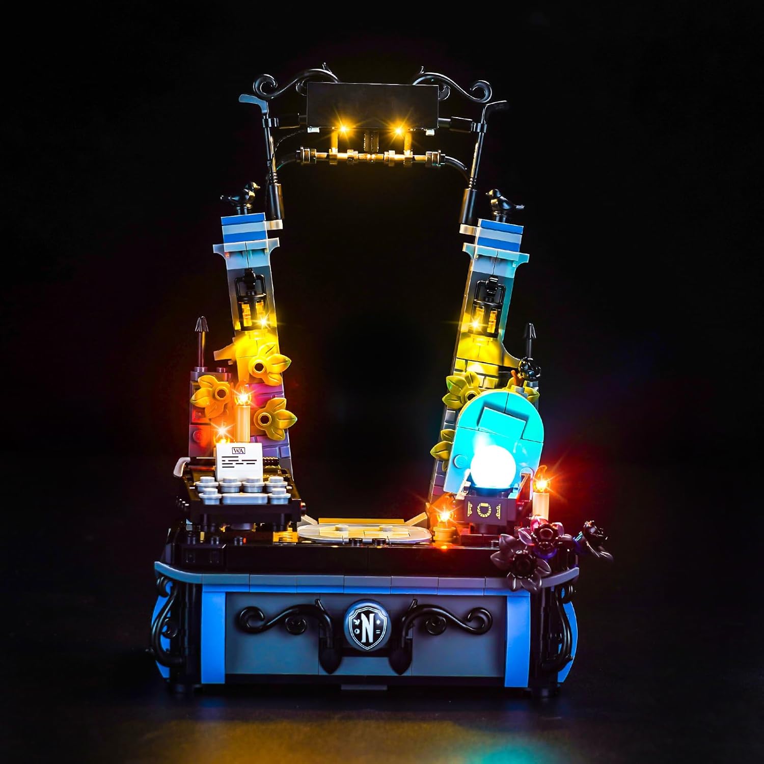 LED Lighting Compatible with LEGO Wednesday 76780,Light Kit Compatible with LEGO Wednesday Doll a Stand with Black Dahlias,Giving Light to Model,NOT Included The Model