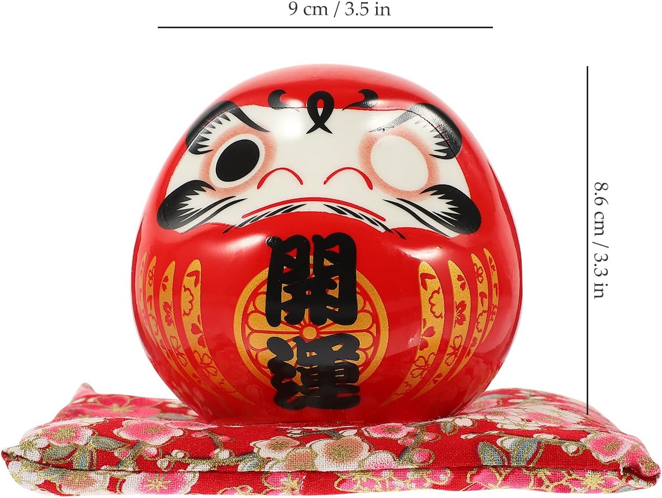 Gadpiparty Home Decor Home Decor Ceramic Doll Figurines Japanese Lucky Dolls Car Interior Decoration (9cm) Decoraciones para Salas De Casa Decoraciones para Salas De Casa