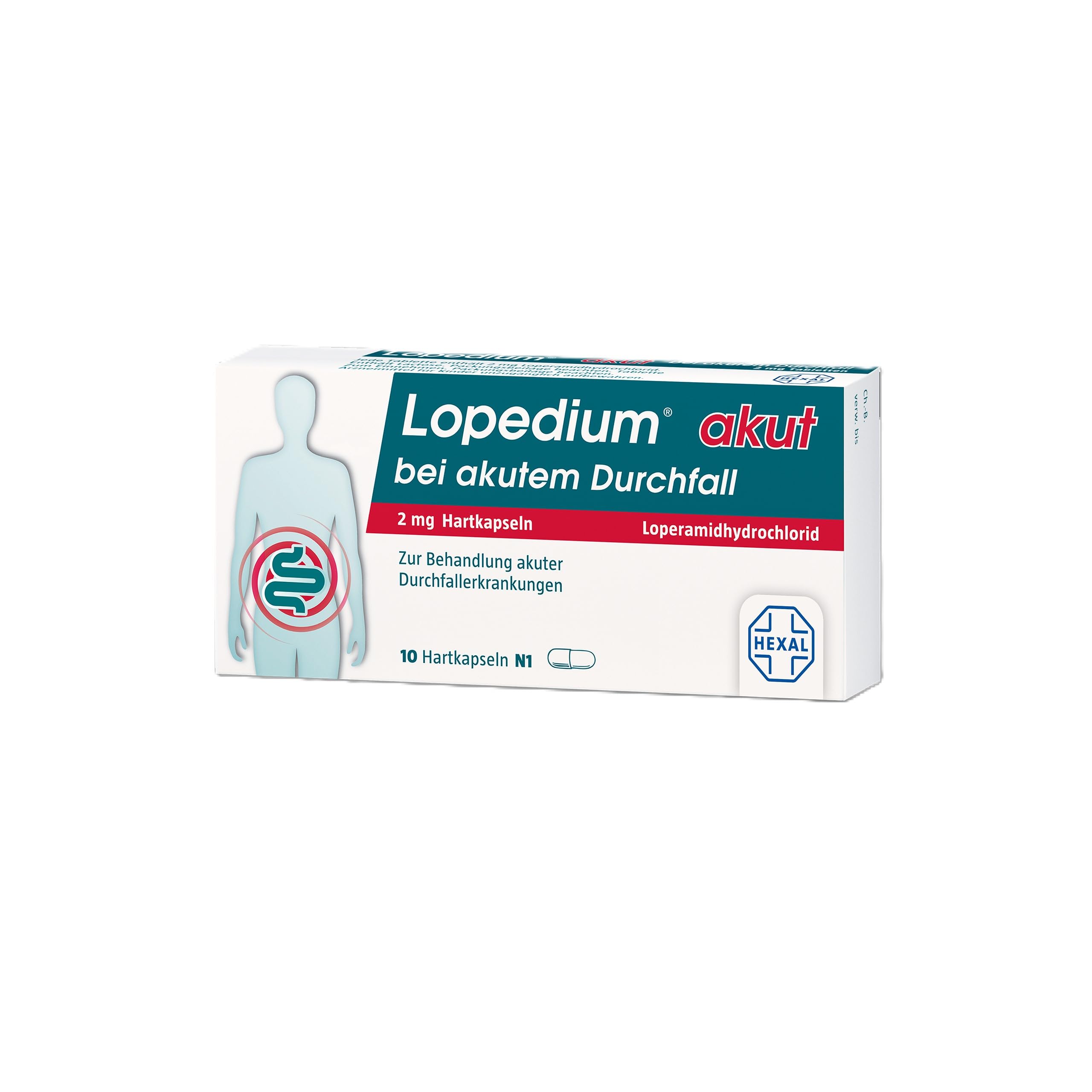 LOPEDIUM akut bei akutem Durchfall Hartkapseln (5x 10St)