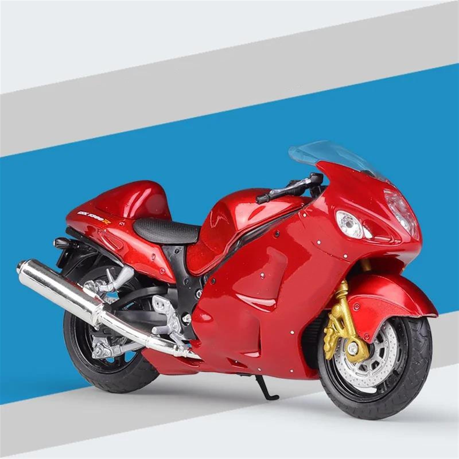 SEYXF Motorbike Toy Motorcycle Model Simulation Alloy Toy 1/18 for Suzuki GSX1300 R for Hayabusa(White Retail Box)
