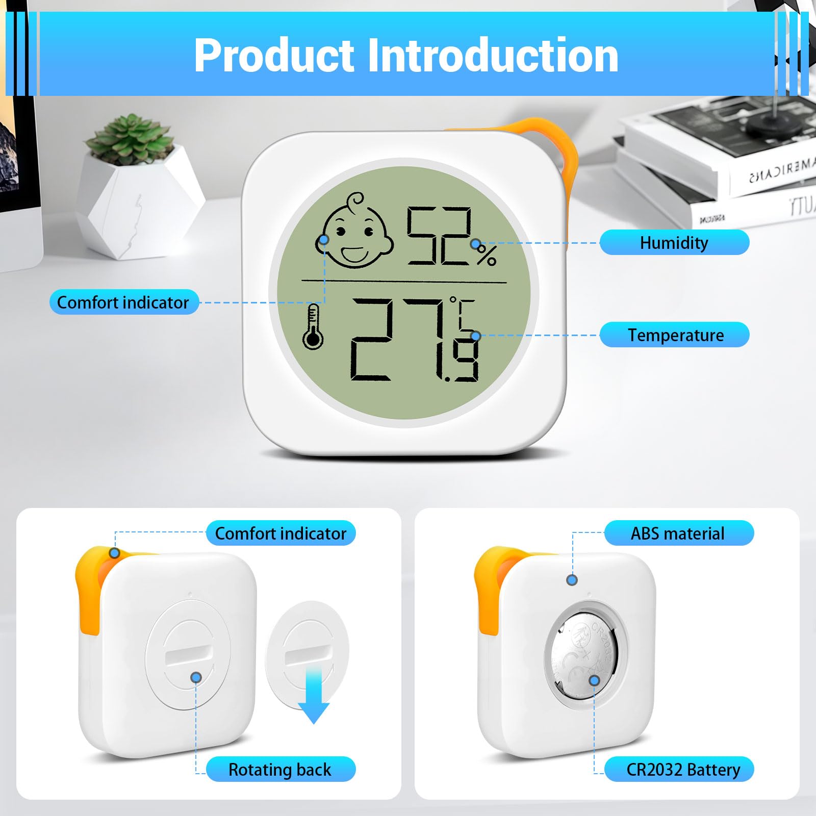 Thermomètres d'intérieur LCD numérique Lot de 3