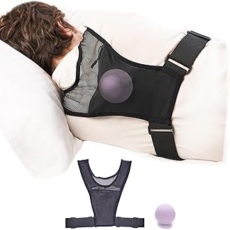 ODOXIA Anti Snoring Device | Side Sleep Trainer | Includes Ball to Prevent Back Sleeping | Positional Therapy for Snoring Relief | Lightweight & Adjustable Vest