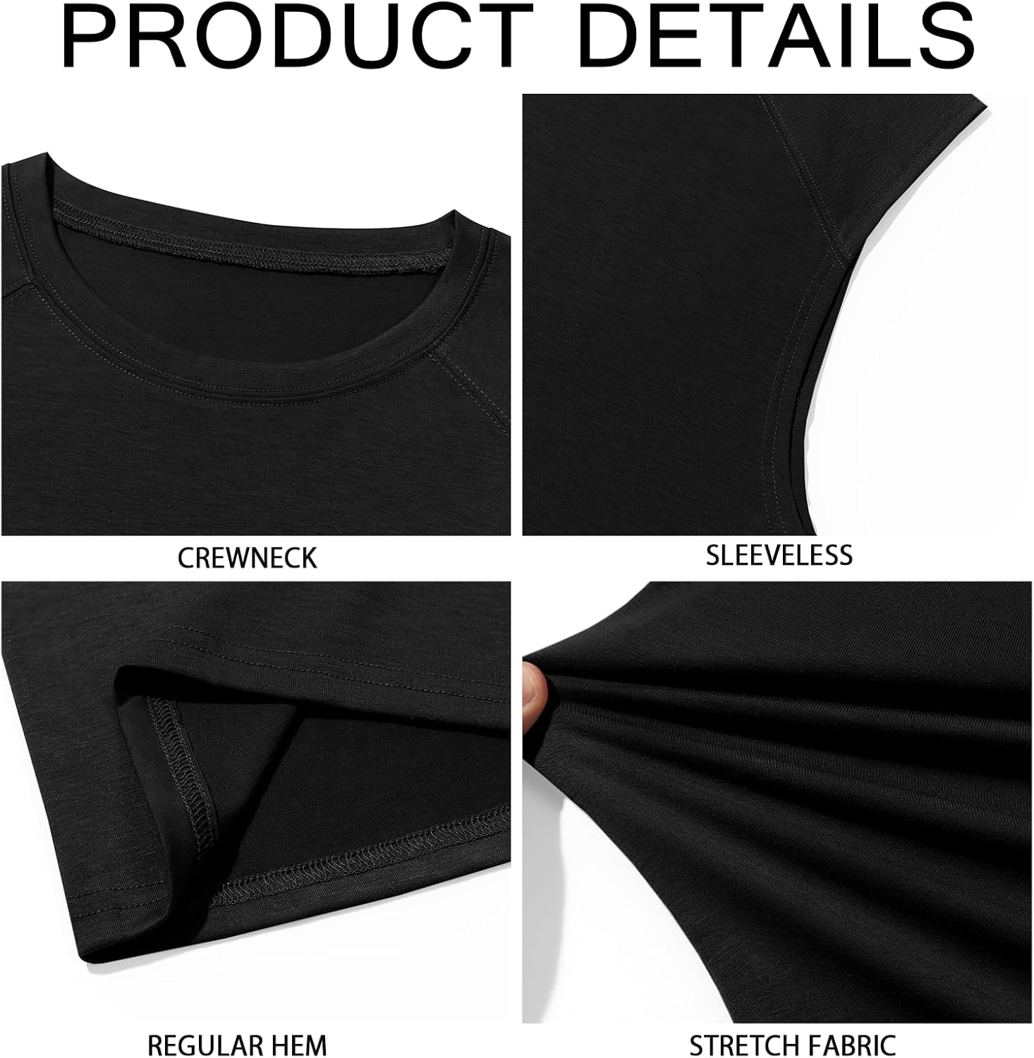 Runcati Mens Sleeveless Tank Tops Workout Cut Off Shirt Athletic Muscle Gym T Shirts - Image 5