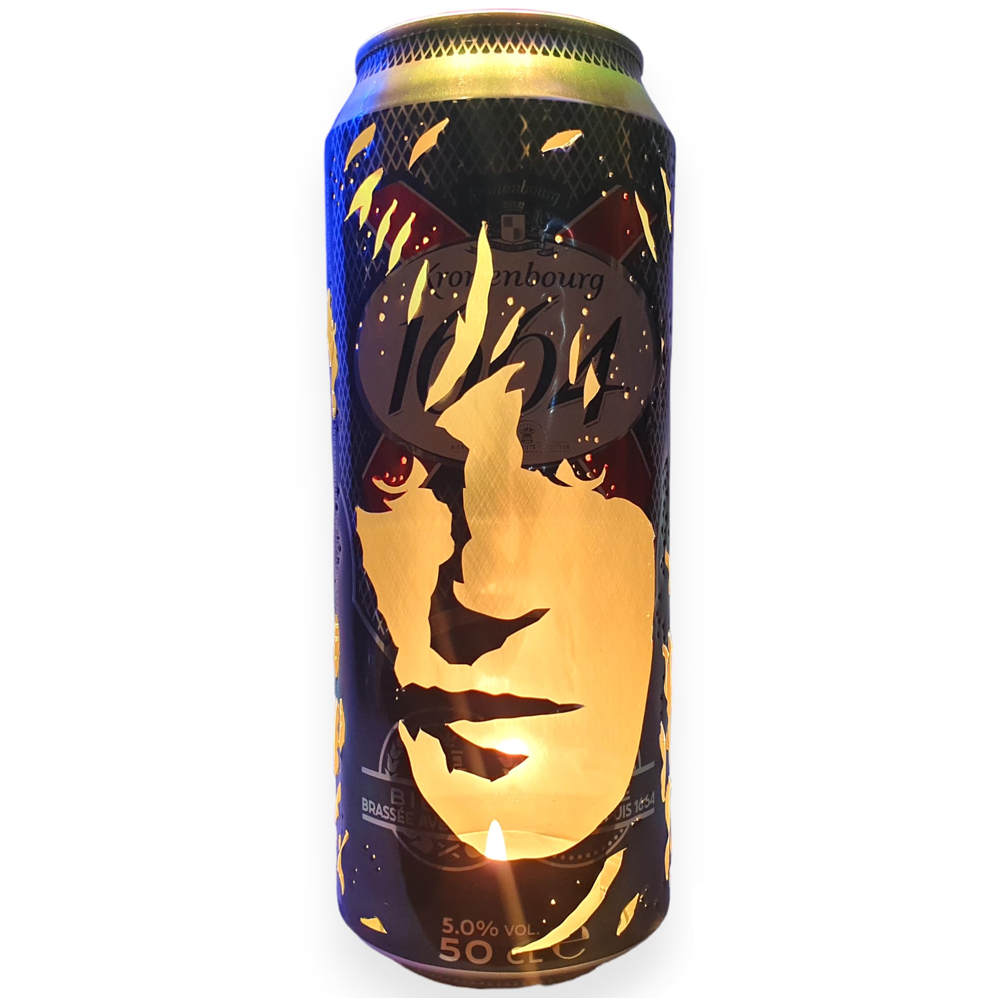 Noel Fielding Beer Can Lantern! The Mighty Boosh, Bake Off Pop Art Lamp - Unique Gift!