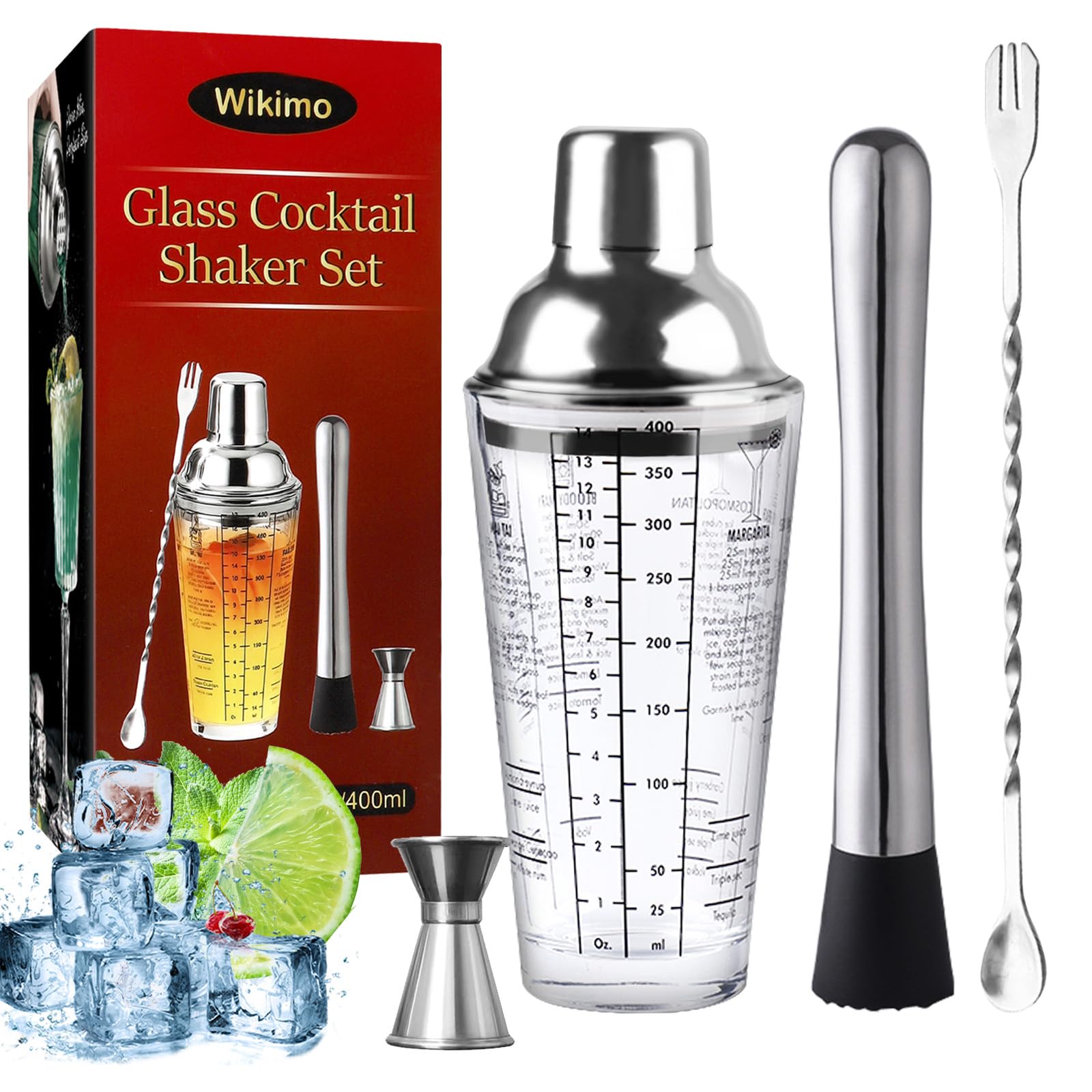 shaker cocktail kit complet barman