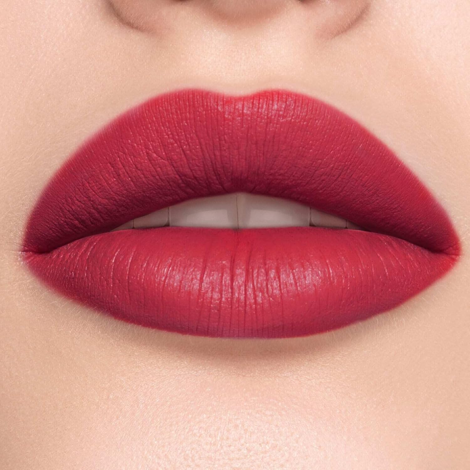 Mirenesse French Kiss Velvet Matte Lipstick in Red, Hydrating Velvet Matte Finish with Vitamin C + Vitamin E, Vegan and Toxin Free, 6 Pleasure .07 oz