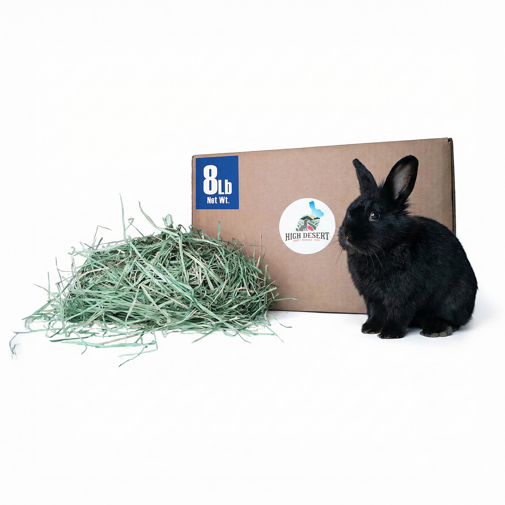 High Desert Orchard Grass Hay, Natural Orchard Hay for Rabbits Guinea Pigs Hamsters and Chinchillas, Soft Leaf Texture for Grazing and Foraging, Small