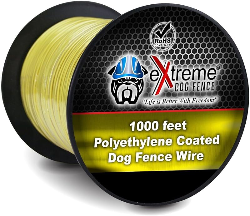 20 Gauge Dog Fence Wire, 1000 ft, Underground Boundary Wire, Heavy Duty