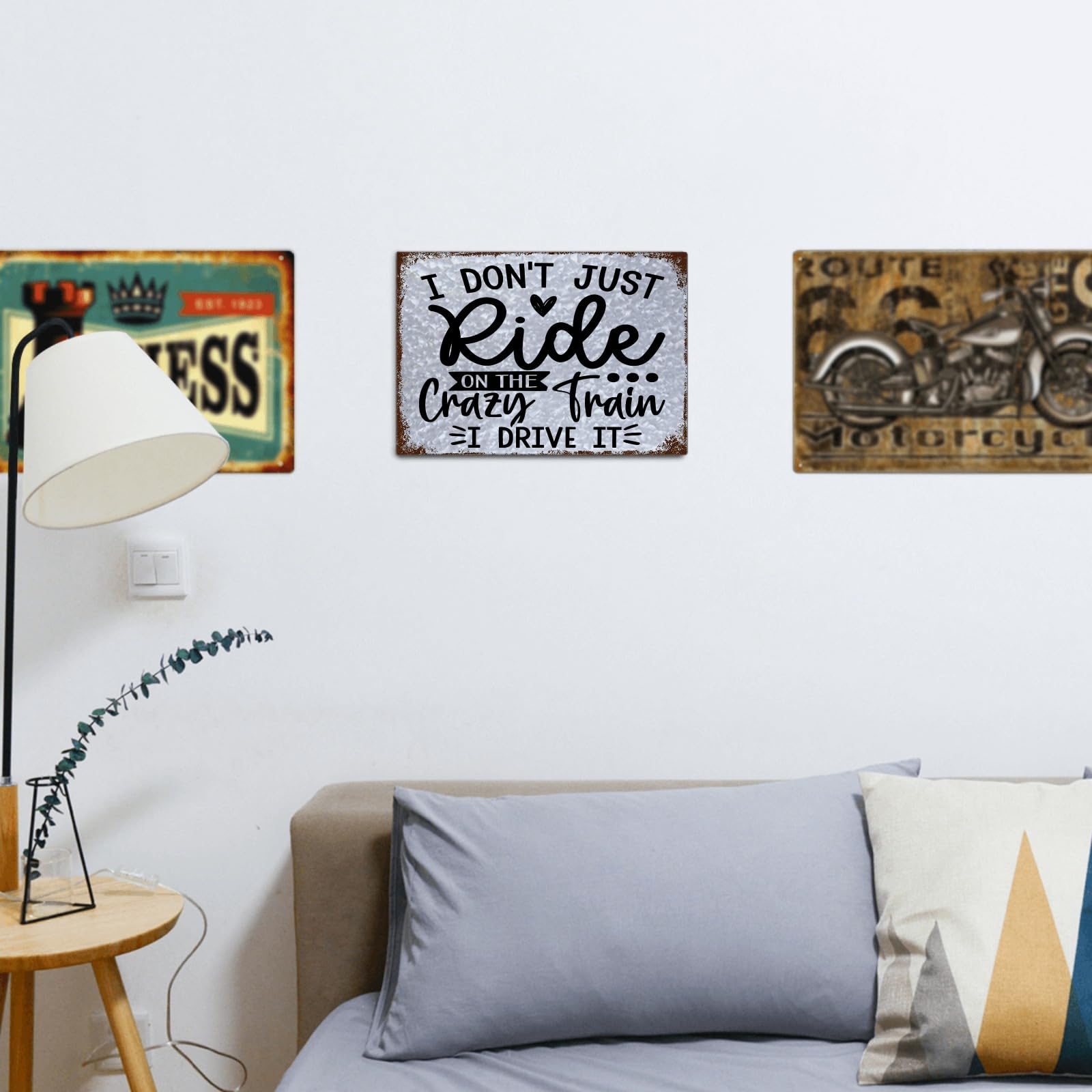 Amazon.com : I Don't Just Ride On The Crazy Train I Drive It Sign