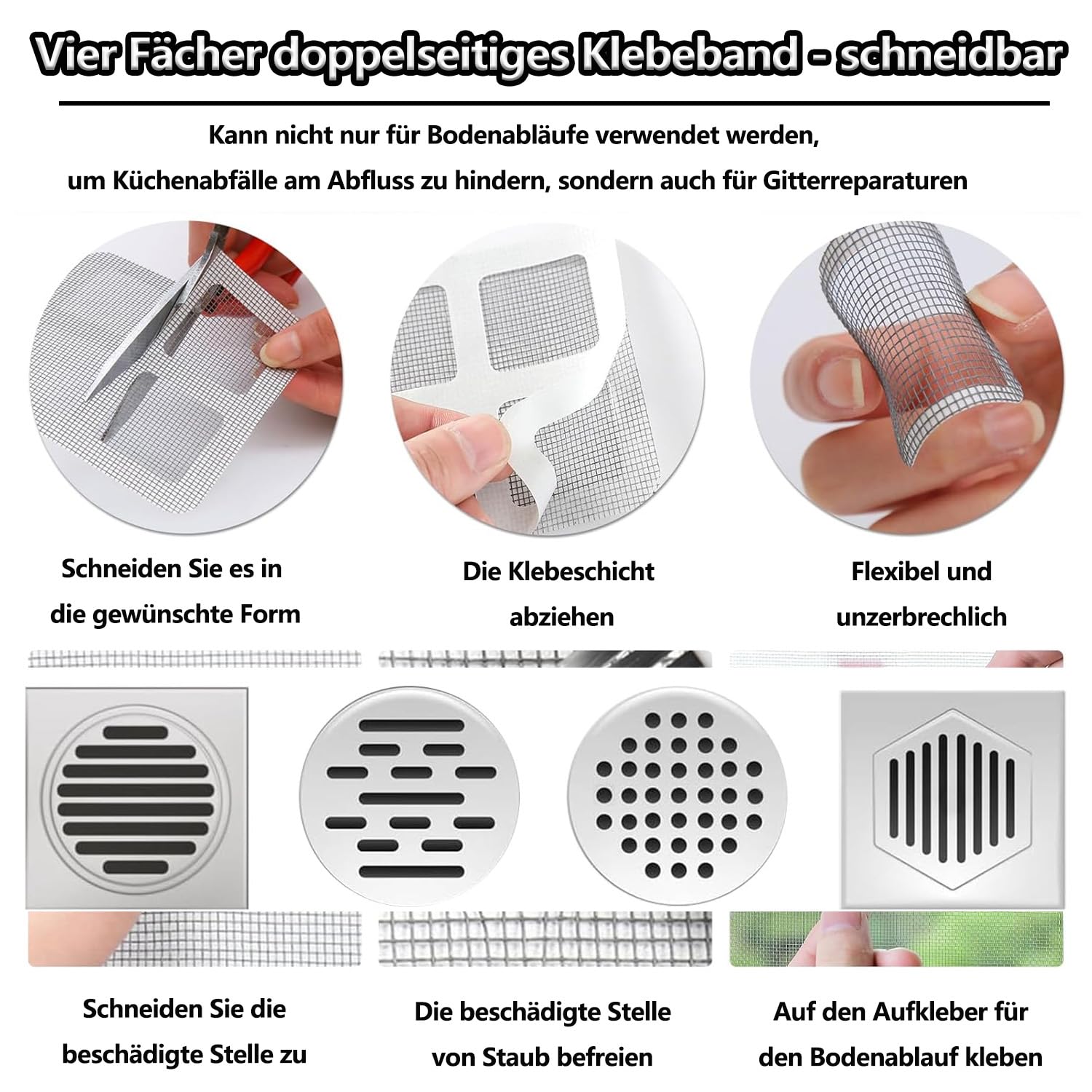 30 Stück Einweg-Abflussaufkleber - Haarsieb Für Dusche & Waschbecken