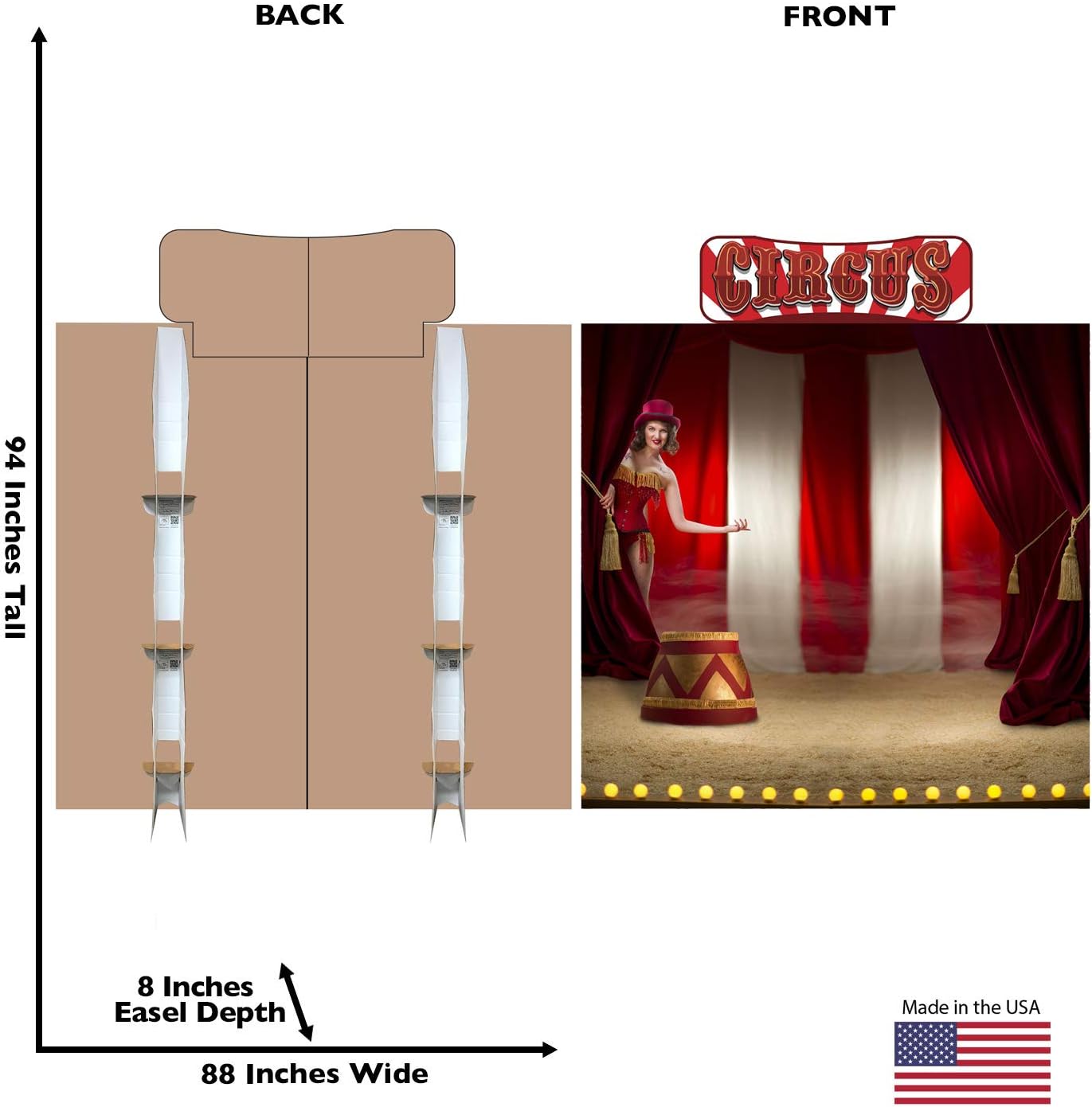 Cardboard People Circus Lion Life Size Cardboard Cutout Standup