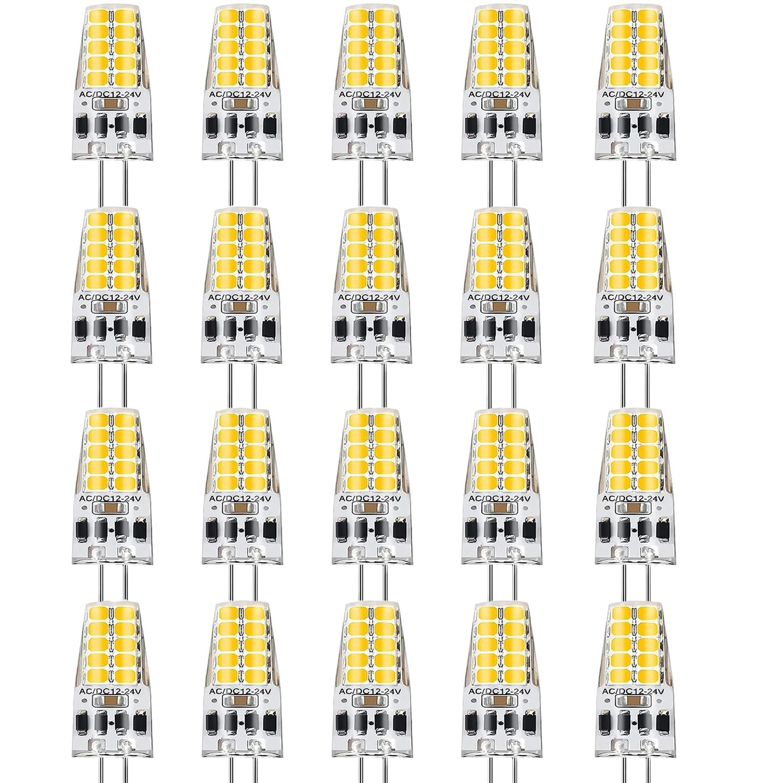 G4 LED Dimmbare Lampen,3W G4 LED Birnen,Ersatz für 30W Halogenlampen,4500K Naturweiß 300LM,