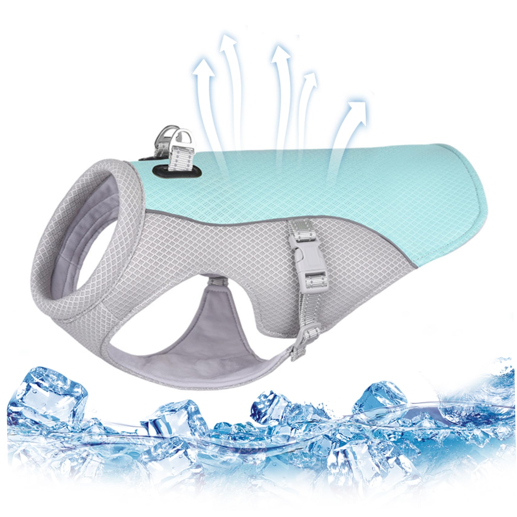 Gilet refroidissement chien respirant contre les coups de chaud