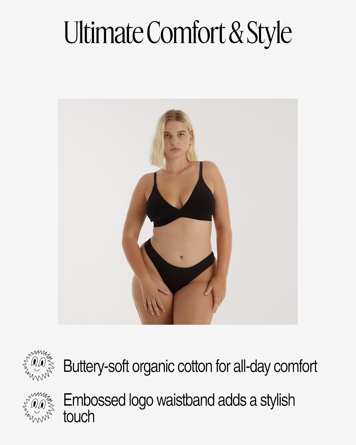 Organic Basics womens Core Thong Cotton Underwear - Image 3