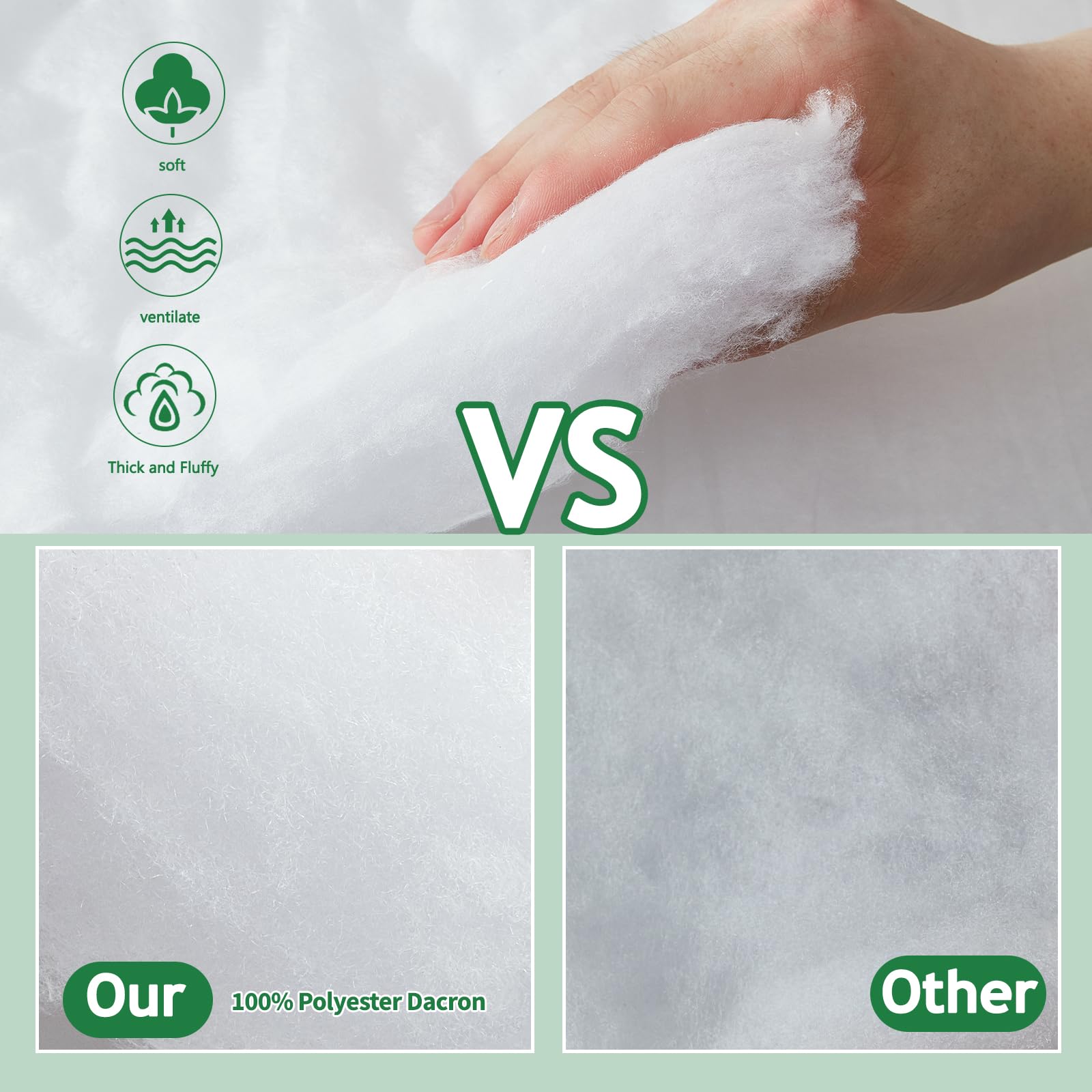 Dacron Polyester Upholstery Batting - Restore Cushions! -7