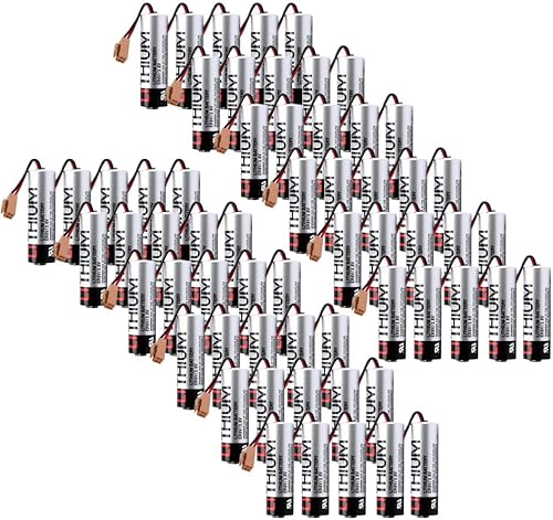 Batería de litio no recargable PLC de 2400 mAh ER6V3.6V PLC para batería de litio ER6VC119A119B ER6v de 3.6V con enchufe marrón