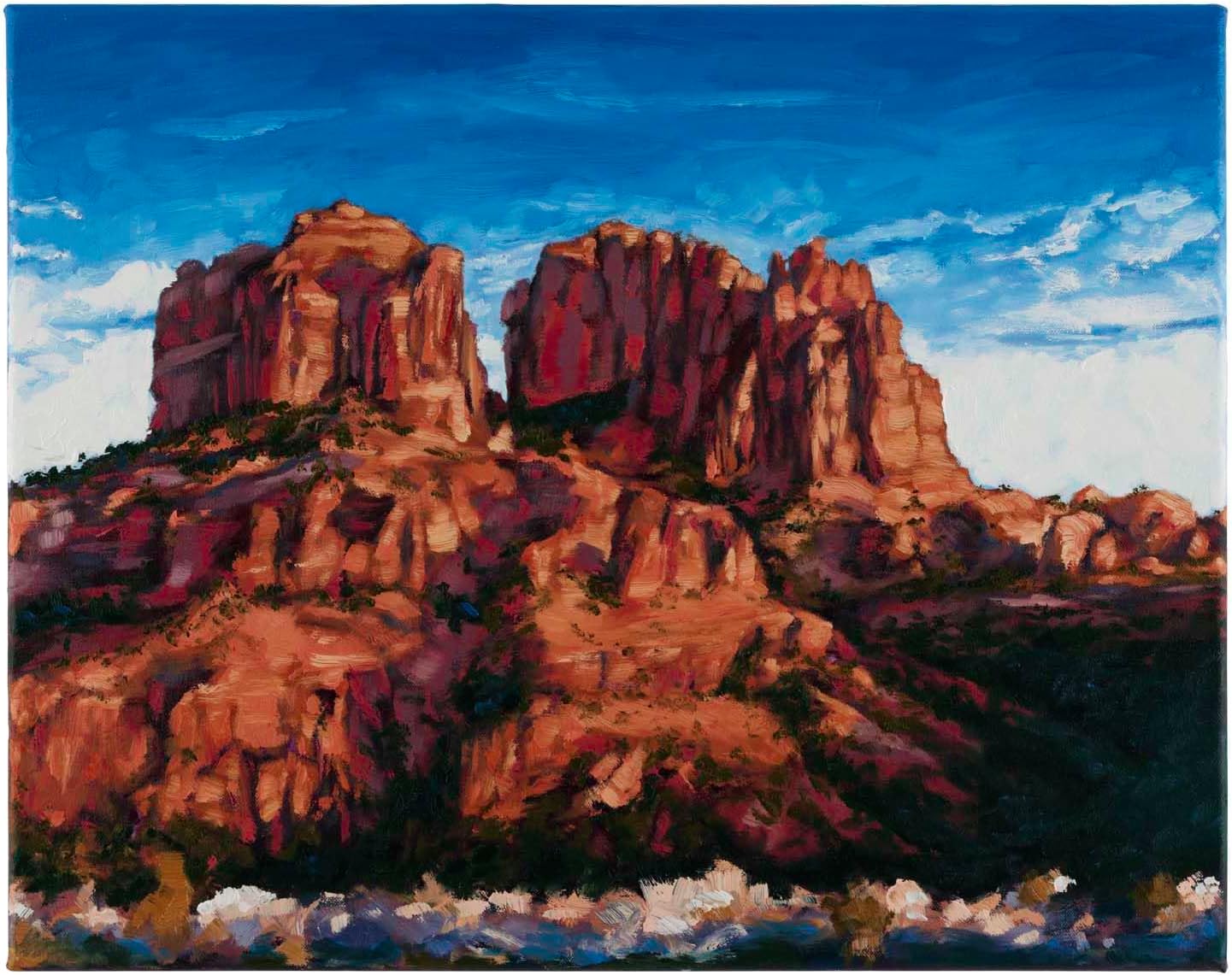 Creative Mark Pro Stroke Premium White Chungking Hog Bristle Artist Paint Brush - Explorer Set of 5 - Natural Bristle Brush w/Soft Touch Handle for Oils, Watercolors, Acrylics, Alkyds, Caseins