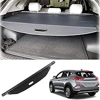 Vista 1 de Cubierta de carga retráctil para maletero, protector de sombra para Hyundai Tucson 2016-2021, color negro, por Kaungka (no apto para otros vehículos)