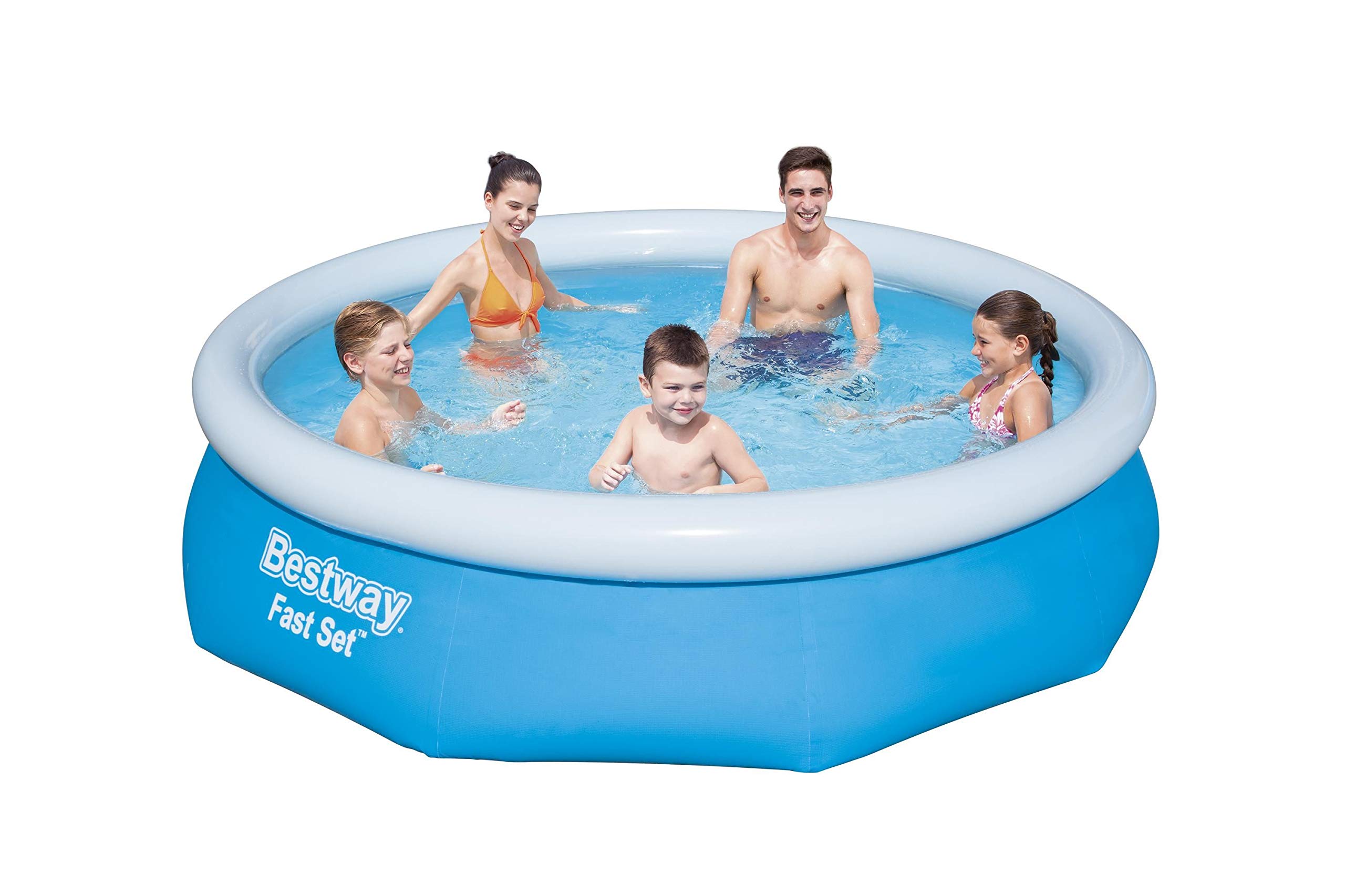 Bestway Fast Set Juego de Piscina con Bomba de Filtro, Azul, 305 x 76 cm