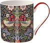 Museums & Galleries Fine Bone China Mug - Stylish 'Strawberry Thief' Design by William Morris - V&A Collection Tea and Coffee Mug - Premium Quality Gift for The Home and Kitchen