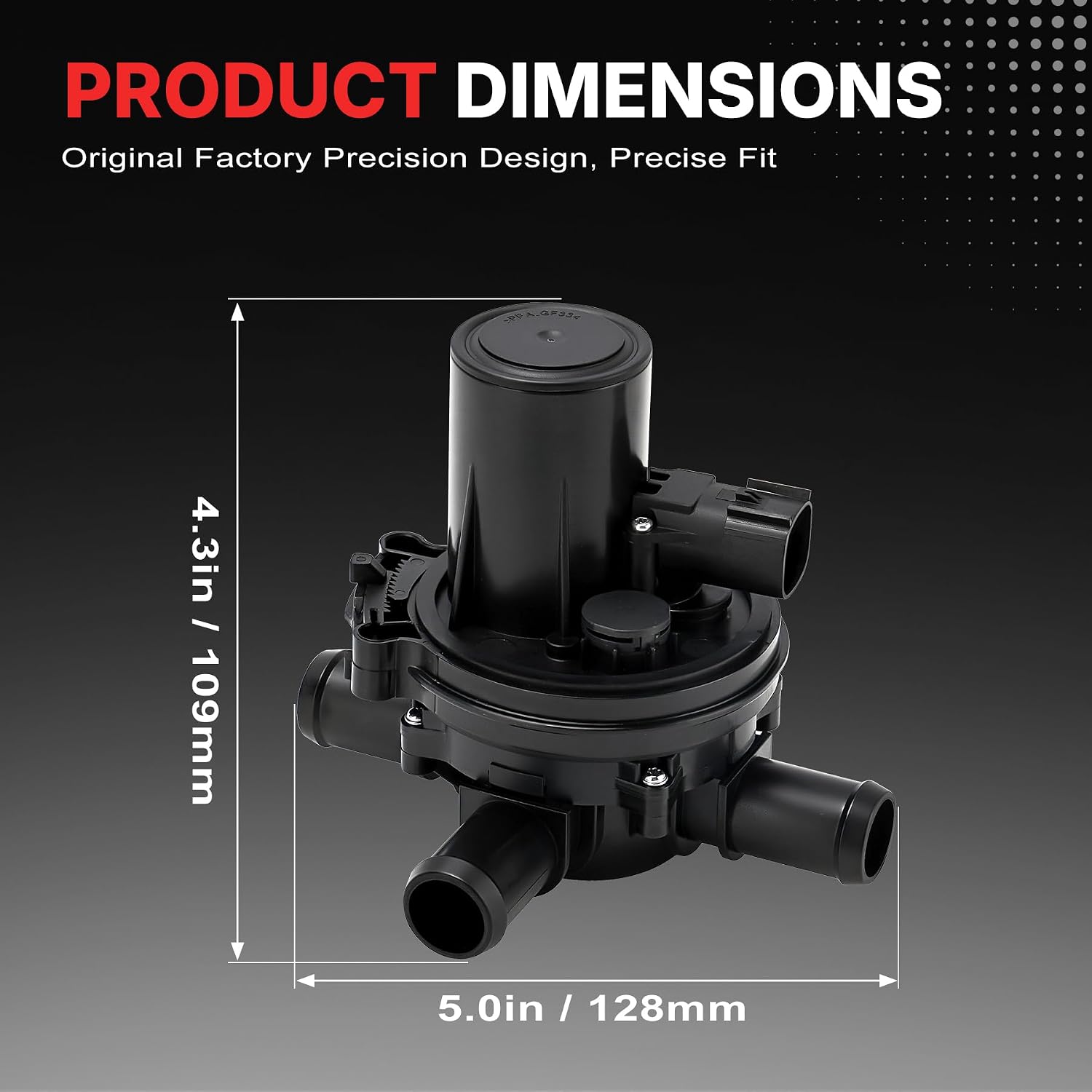 52014971AB Heater Coolant Control 3 Way Valve Compatible with 2014 2015 2016 2017 2018 2019 Ram 1500 3.0L V6 - Diesel Engine HVAC Controlled Coolant Routing Replacement for 52014971AA
