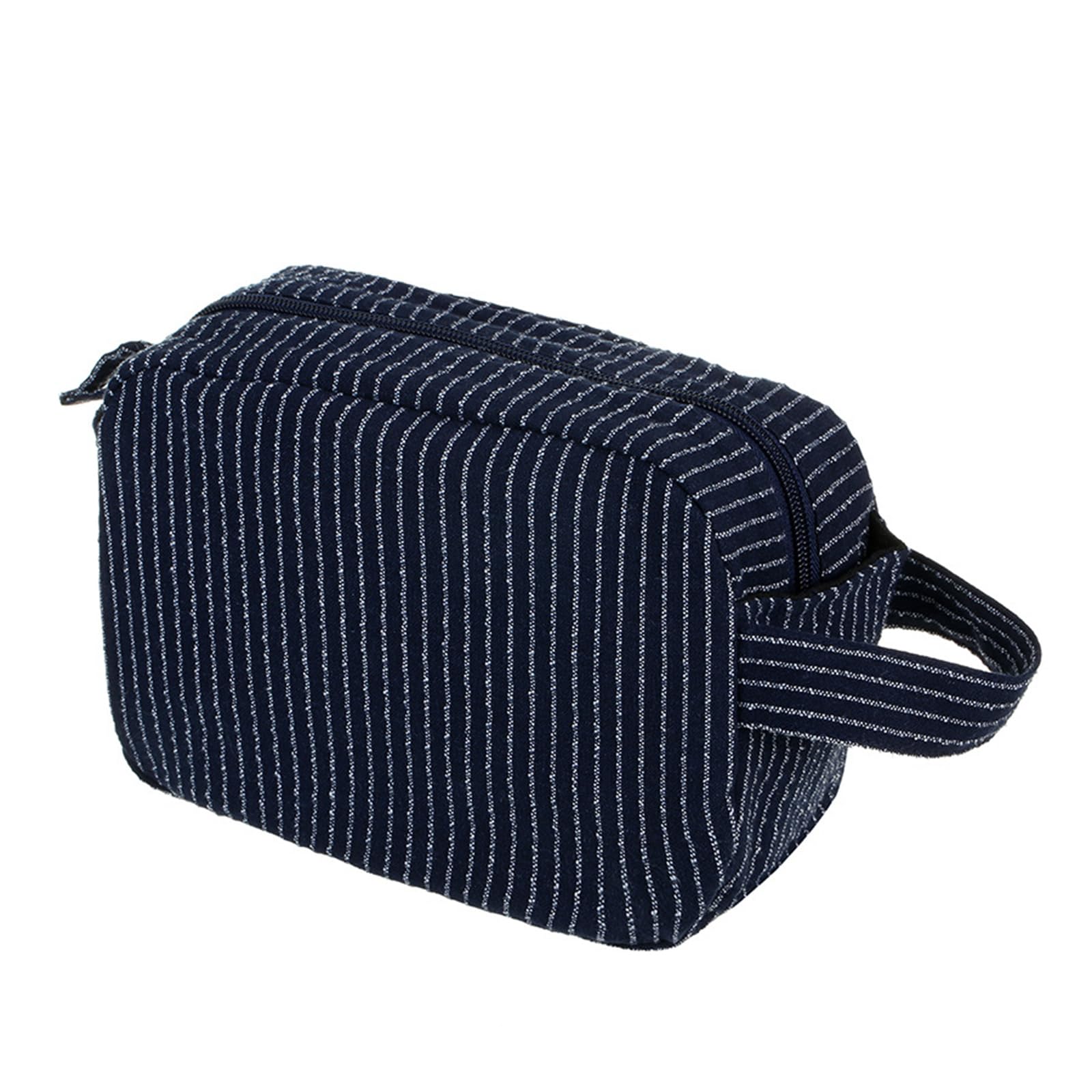 Kalttoy Fashionable Striped Storage Pouches for Travel and Daily Organization Spacious Compartment Holds All Your Toiletries and Cosmetics Portable Organizers Pouches