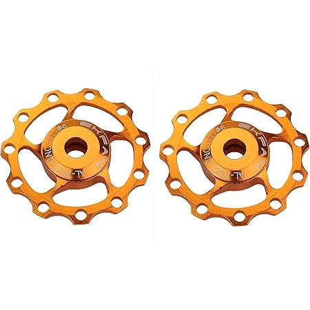 Amazon ２個セット 11t ディレイラープーリー バルク品 オレンジ 並行輸入品 Ekfan ディレイラー