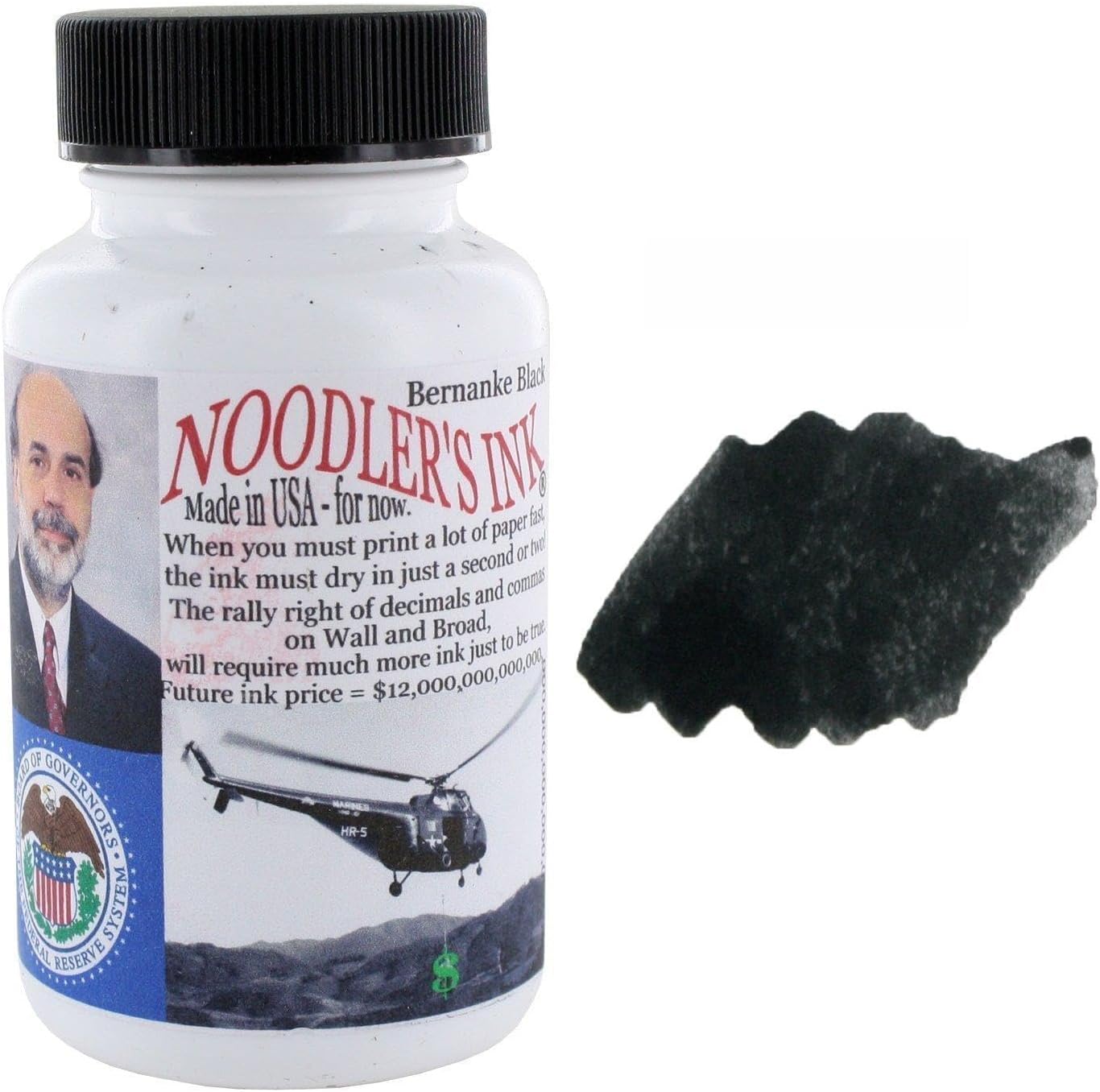 Noodlers Ink 3 Oz Bernanke Black