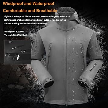 Waterproof Camouflage Military Uniform Suit - Men's Tactical Jacket and Pant Set, Military Soft Shell Suits for Army Combat - High-Quality Militar Clothes Suit