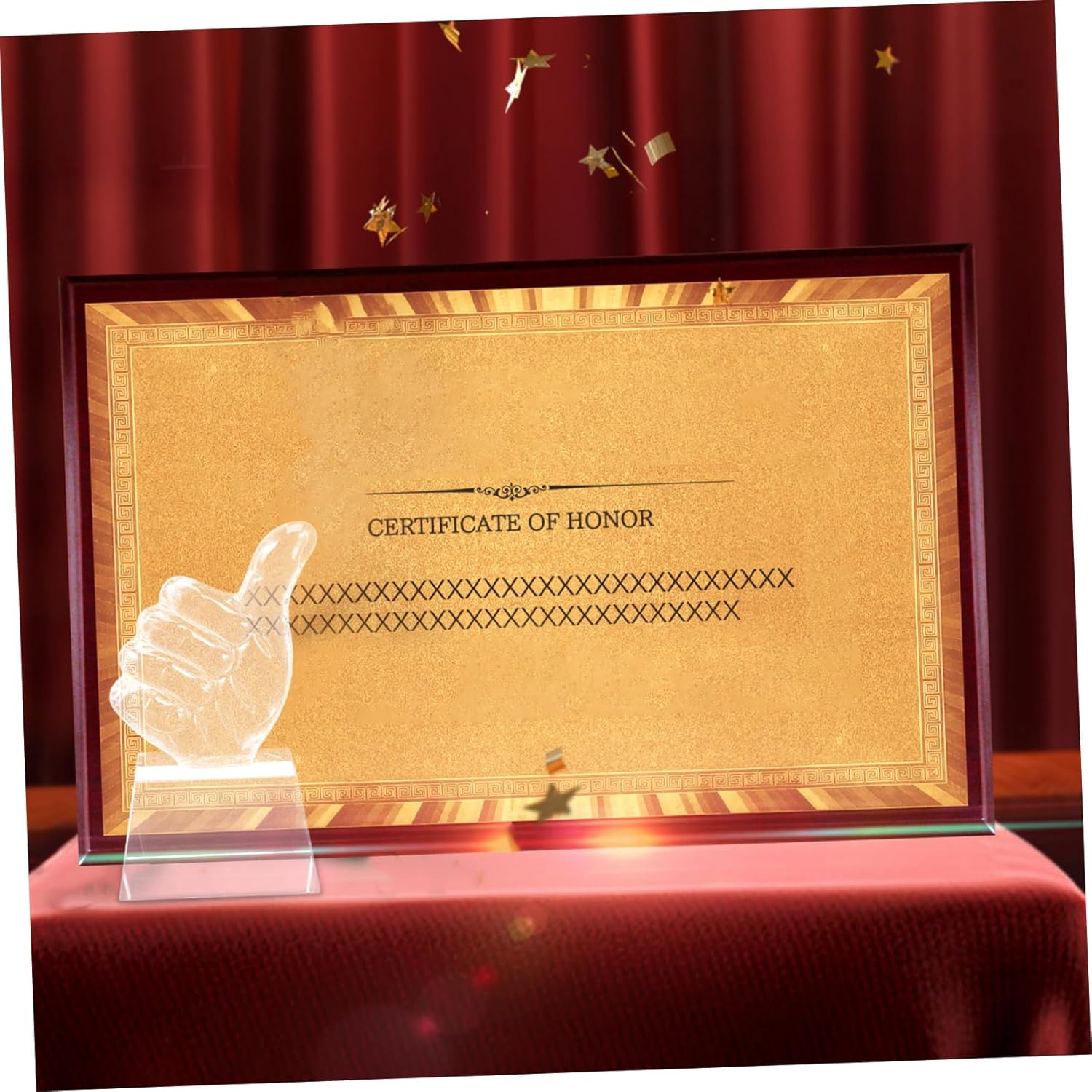 2pcs Crystal Trophy Decor Award Trophy for Boys and Girls Party Celebration Award