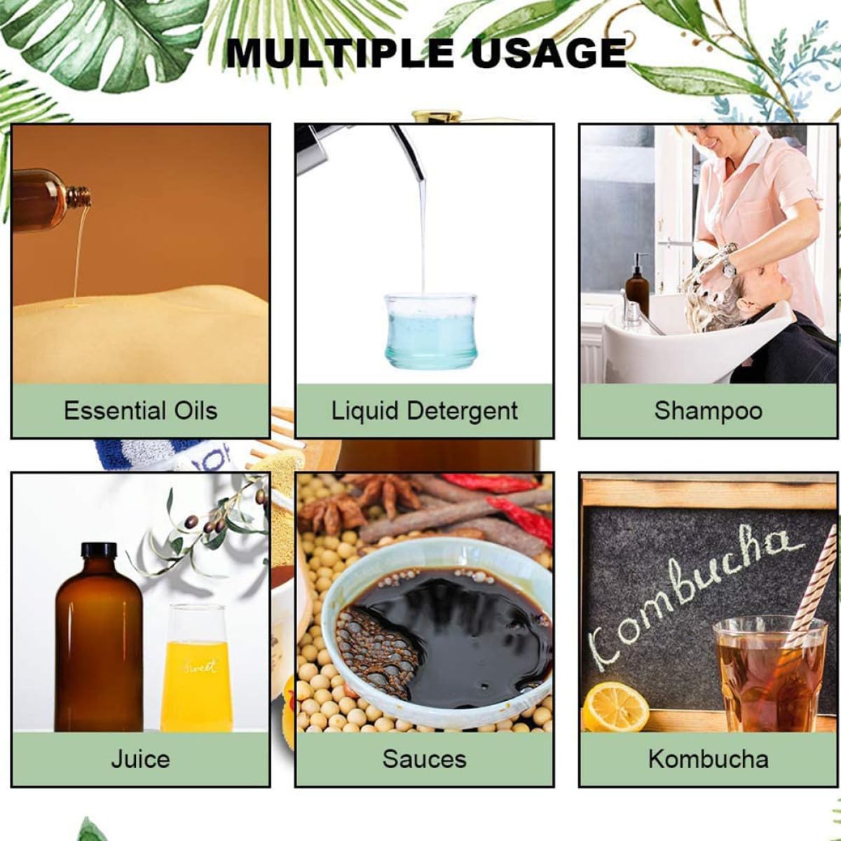 4juegos Botellas Dispensador de Bomba de Unidades Reutilizables para Loción Jabón Líquido y Champú Diseño Duradero y Ergonómico para Uso Doméstico Color Aleatorio