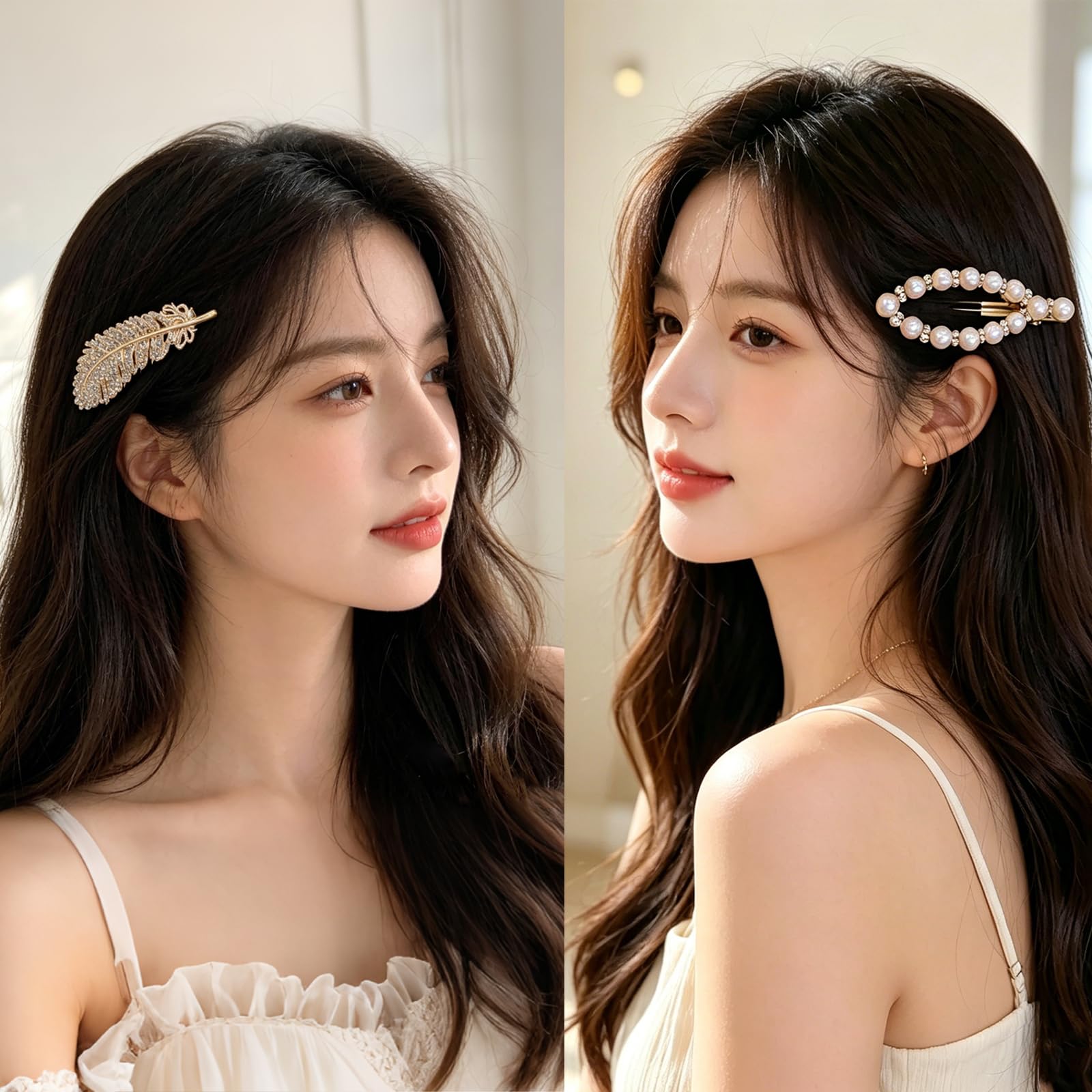 Amazon | Dorasu パール ヘアクリップ 11 種セット ヘアピン ダック