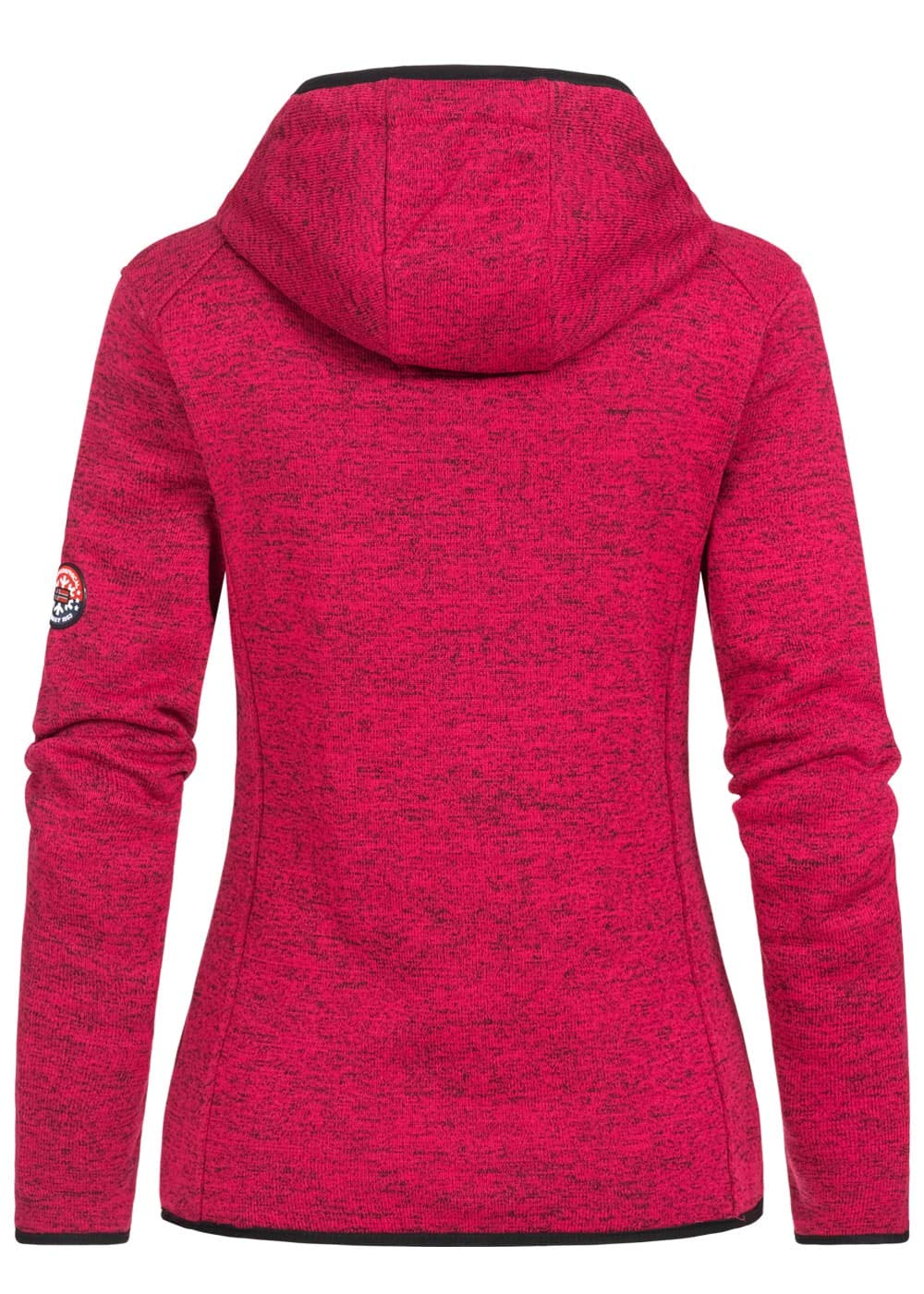 Geographical Norway Upclassica Lady - Felpa Donna Pile Cappuccio E Tasche A Canguro - Felpa Donna Con Manica Lunga E Casual - Giacca Cappuccio E Tops Sport