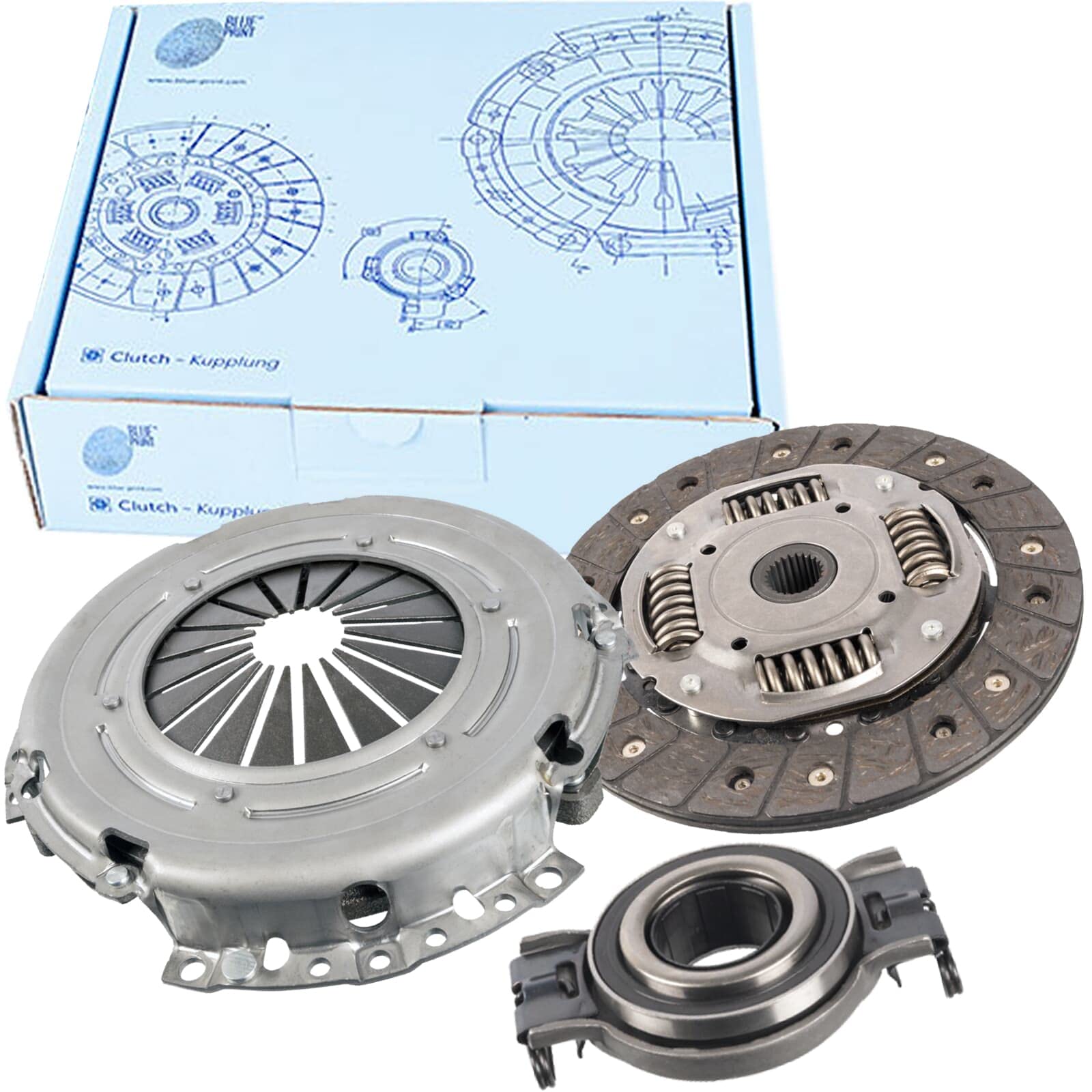 Clutch Kit 3pc (Cover+Plate+Releaser) fits SEAT IBIZA 6K1 1.0 1.3 1.4 93 to 02