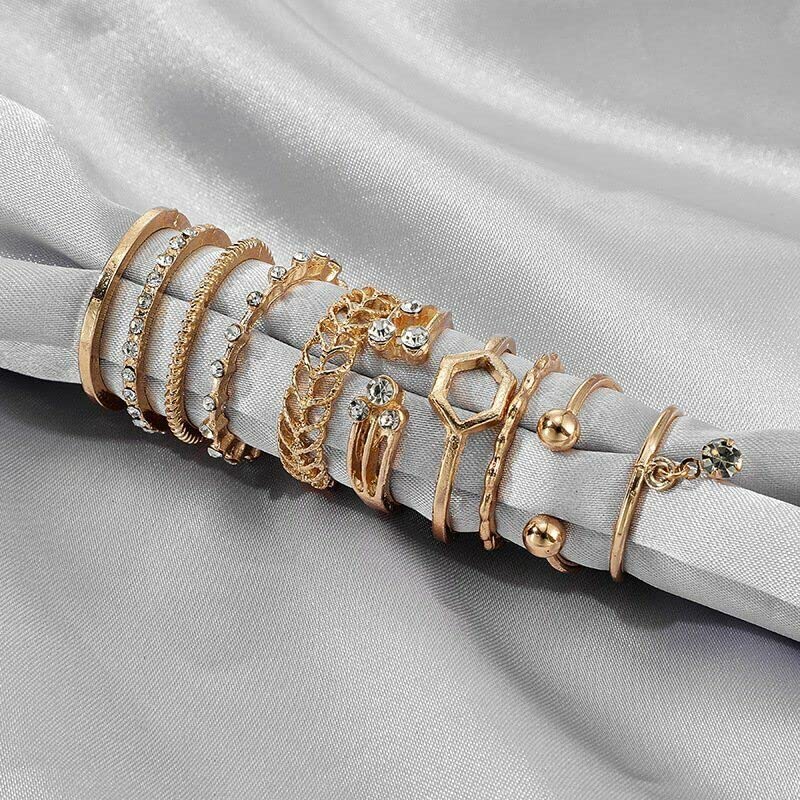 Buy Fashion Frill Rings For Women Girls Stunning Boho Rings Gold Plated