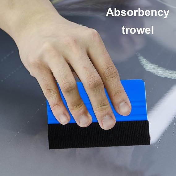 4 Pcs Vinyl Wrap Squeegee Tool, Felt Vinyl Squeegee Tool, Car Wrap | Vinyl Wrap Squeegee Tool, Felt Vinyl Squeegee Tool, Car Wrap Squeegees Applicator Scraper for Film Installation
