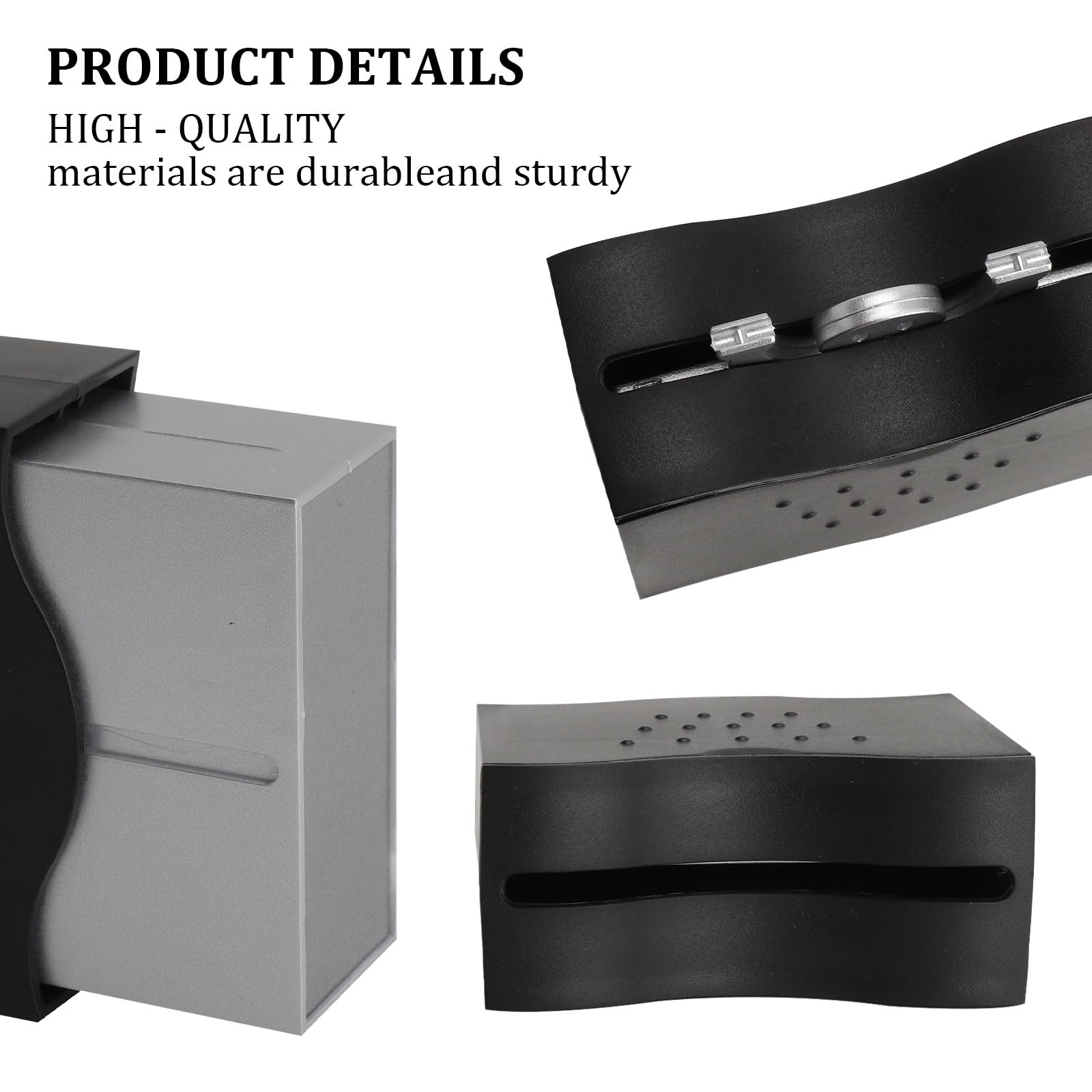 Dispensador automático de palillos negro porta palillos higiénico compacto divertida decoración de mesa de ABS para hogar oficina restaurante