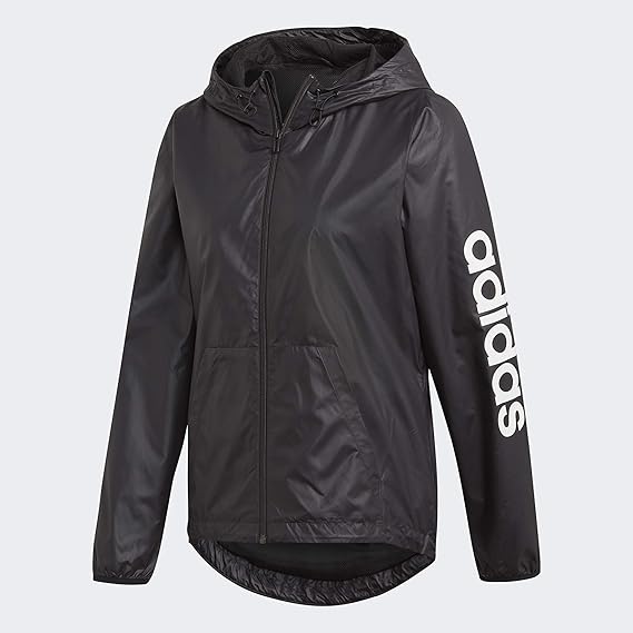 adidas linear windbreaker white