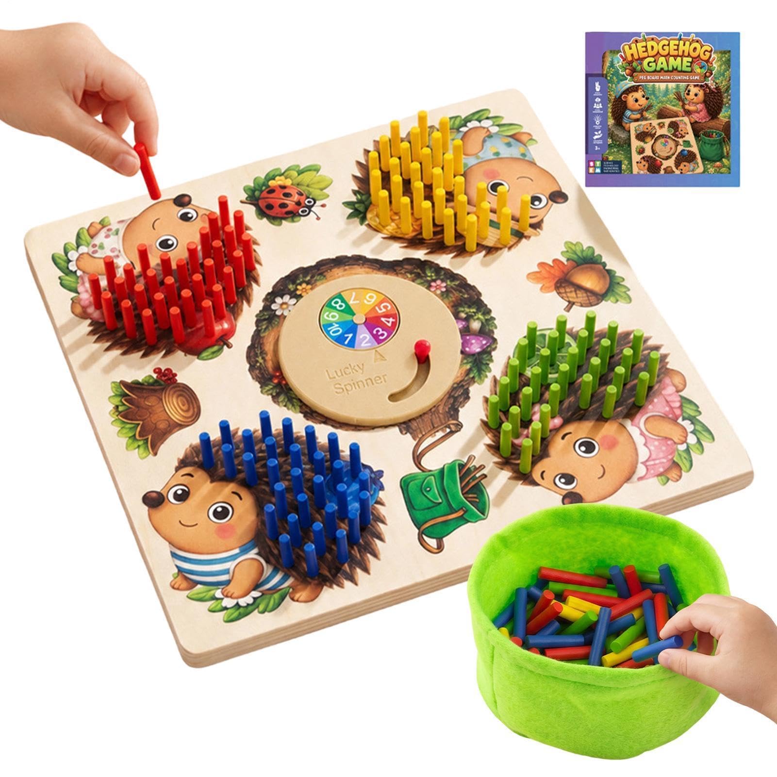 Hedgehog Toys For Kids Hedgehog Wooden Learning Games